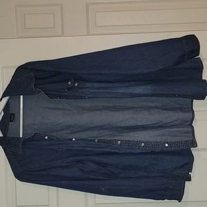 Blue jean top. Plus size